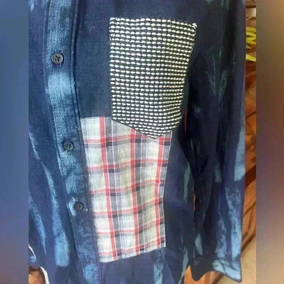 Sun + Stone mens cotton. Button down shirt. Size medium. Excellent condition. - Picture 2 of 7